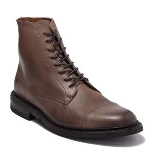 NEW Frye Seth Cap Toe Lace Up Boot, Stone 9.5 & 13